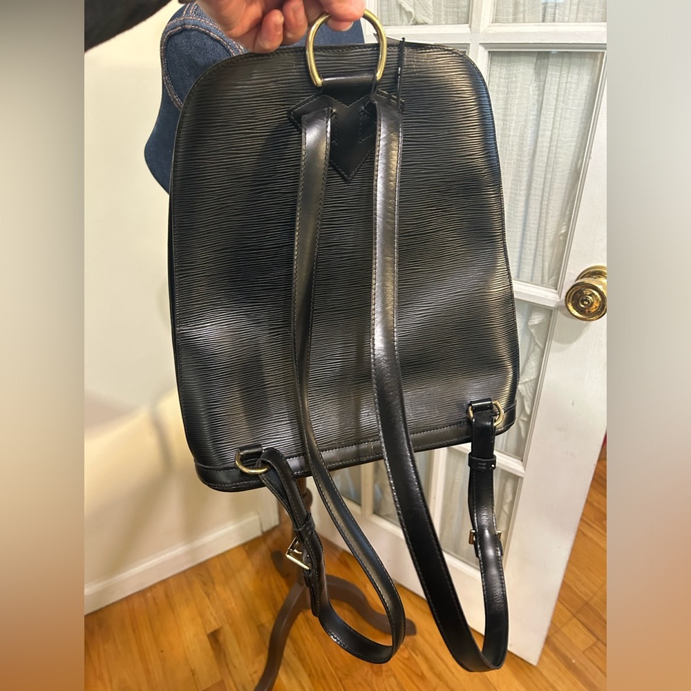 Louis Vuitton LV Black Epi Gobelins Backpack Bag Unisex Vintage Modern - Picture 5 of 15